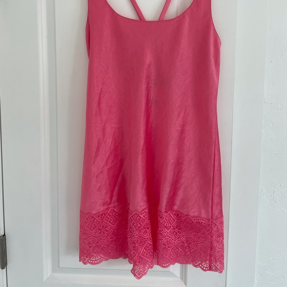 PINK VICTORIA’s SECRET SLIP DRESS